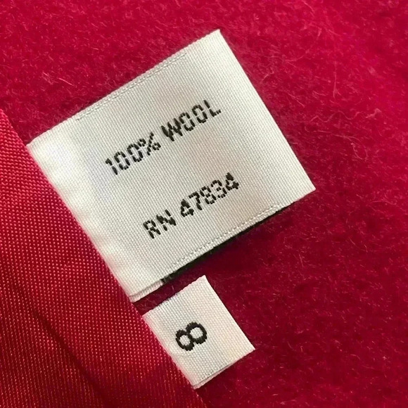 Vintage Machintosh New England Red Wool Barn Chore Coat with Suede Collar - Picture 10 of 15